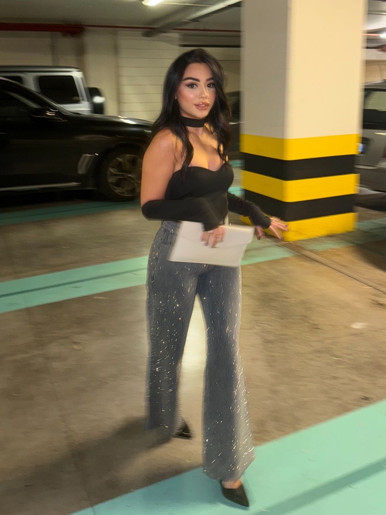 Jeans Glitter Blu