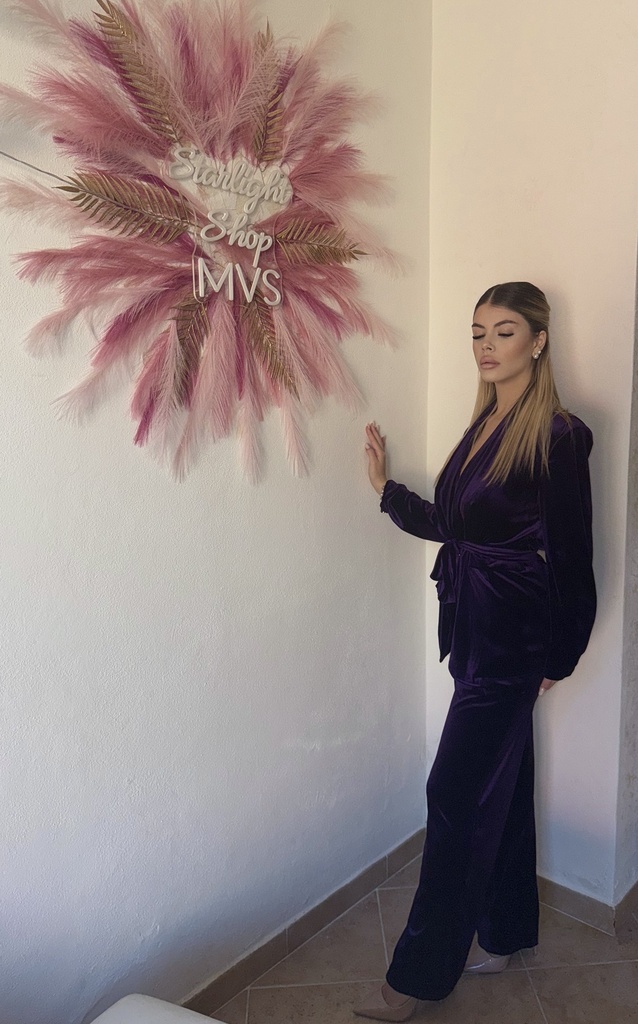 Tailleur Velluto Viola 