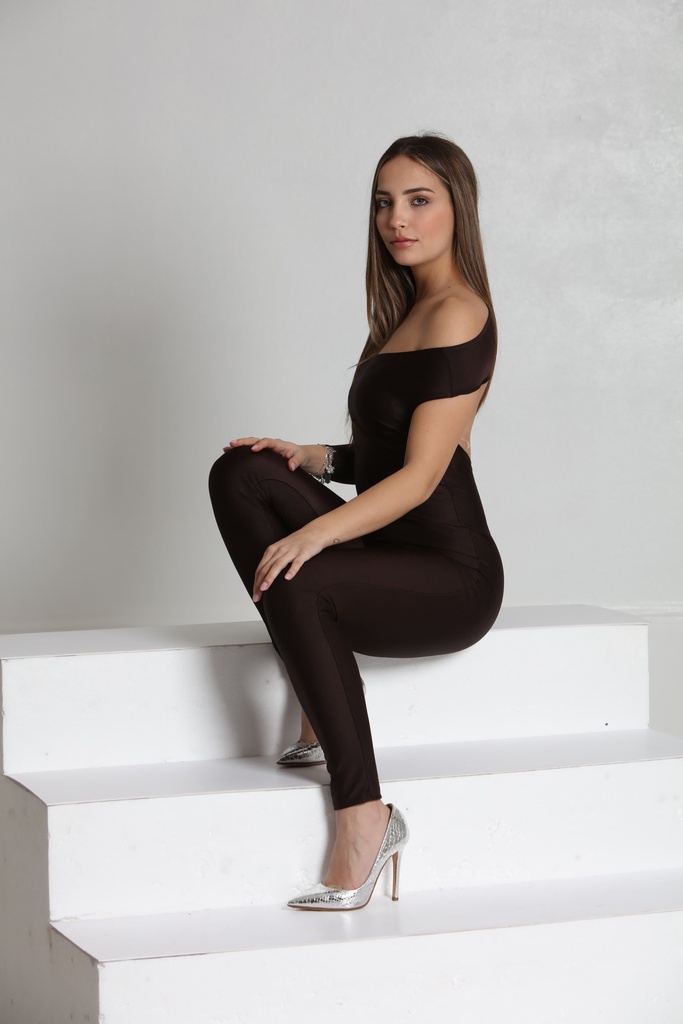 Jumpsuits Monospalla Marrone 