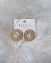 Orecchini Bottone Glitter