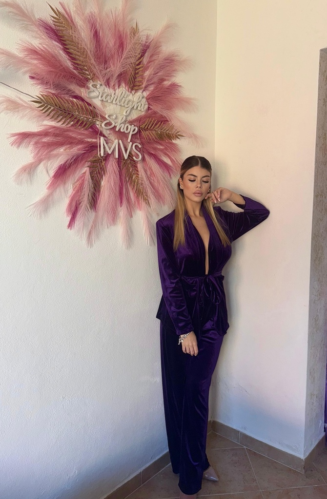 Tailleur Velluto Viola 