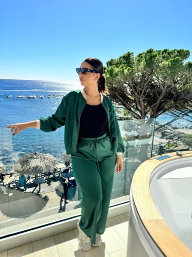 Completo Casual Raso Verde