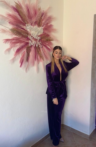 Tailleur Velluto Viola 