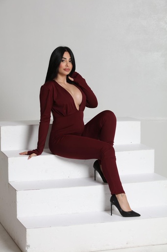 Jumpsuite Gracefulness Bordeaux 